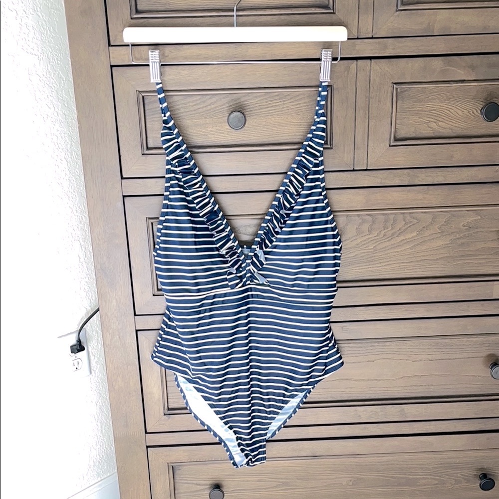 Striped One-Piece Swimsuit